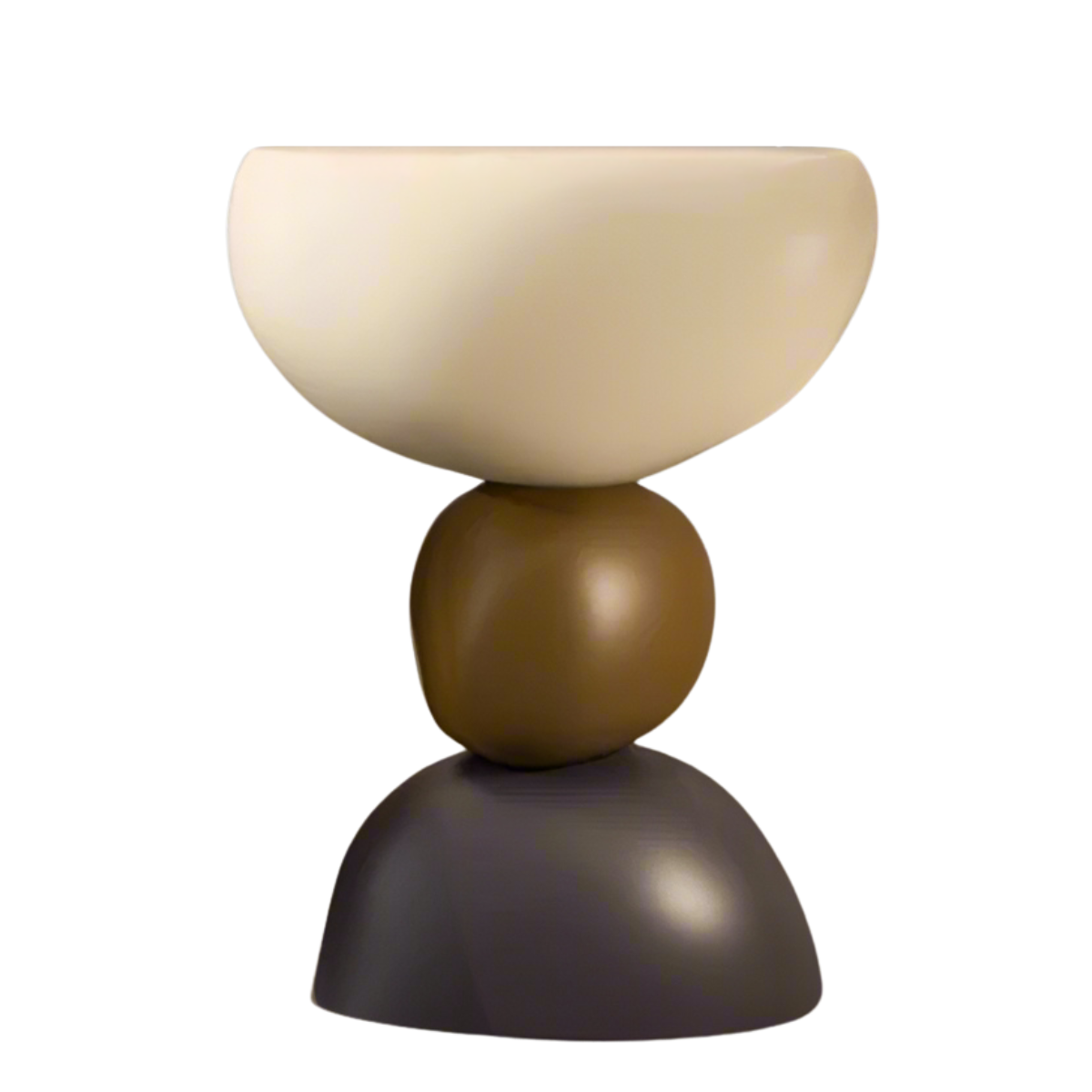 ArtZ® Nordic Chic Corner Table - Cream; Brown; Black