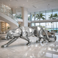 OSO Stainless Steel Dominion Panthera Sculpture