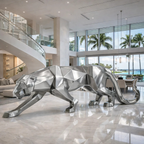 OSO Stainless Steel Dominion Panthera Sculpture