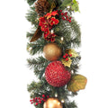 Christmas Scarlet Hydrangea Garland