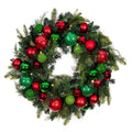 Christmas Cheer Red & Green Wreath
