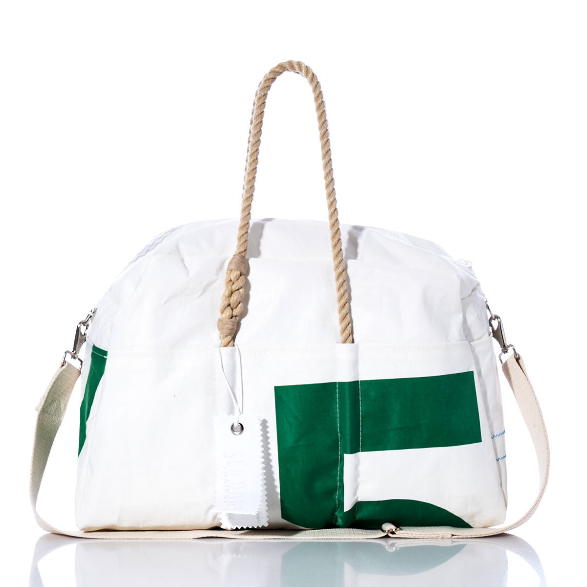 Vintage Green 5 Weekender Handmade in Maine from Recycled Sails