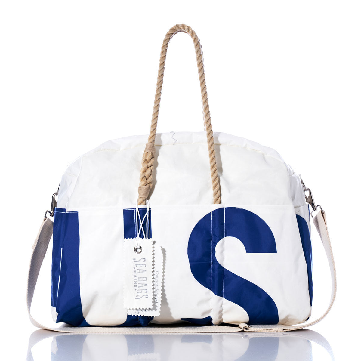 Vintage US 52 Weekender Handmade in Maine from Recycled Sails