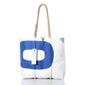 Vintage Blue 0 Medium Tote Handmade in Maine from Recycled Sails