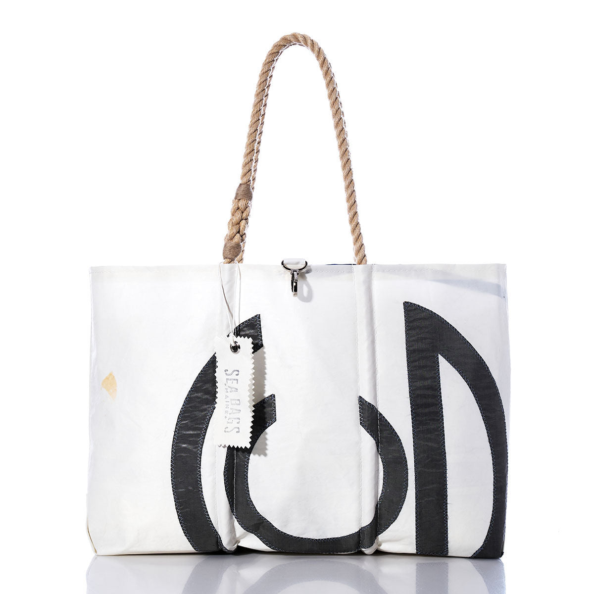 Vintage CG Large Tote Handmade in Maine from Recycled Sails