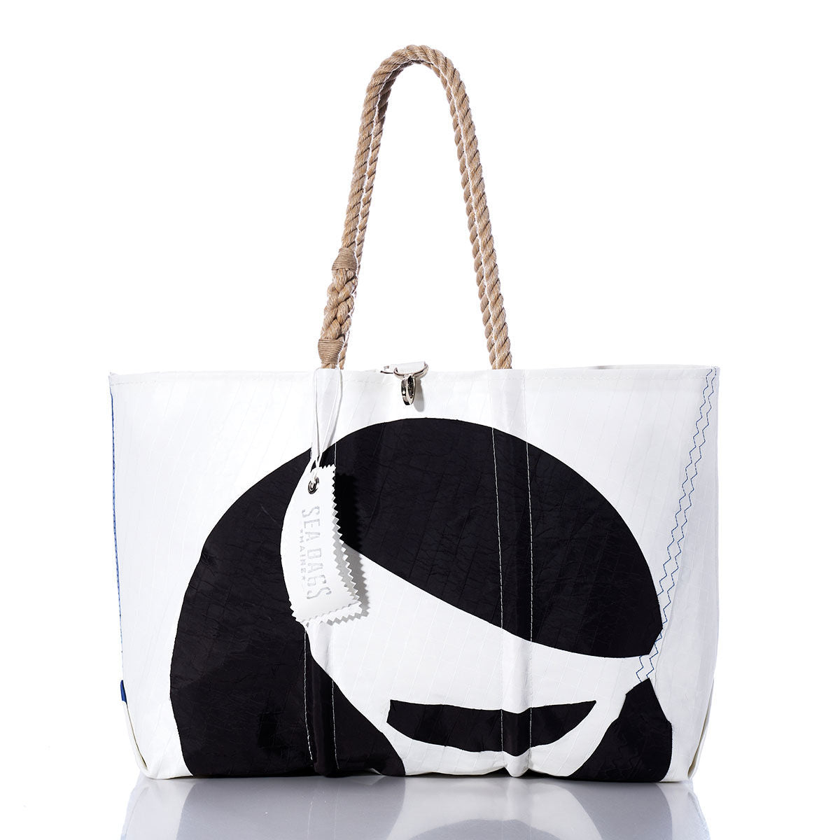 Vintage Sea Sprite Large Tote Handmade in Maine from Recycled Sails