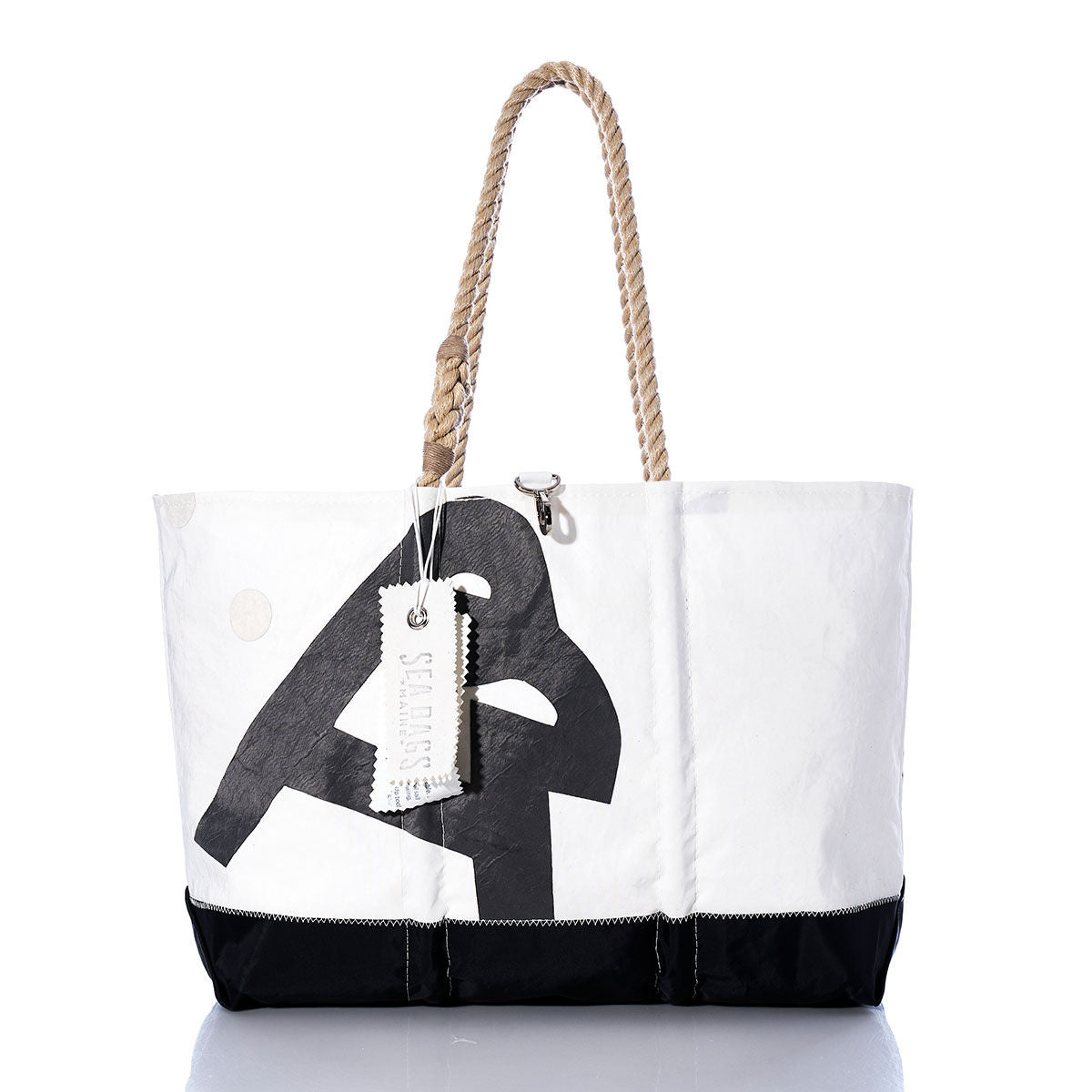 Vintage Allmand Ogunquit Beach Tote Handmade in Maine from Recycled Sails