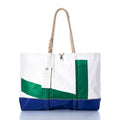 Vintage Green 7 Ogunquit Beach Tote Handmade in Maine from Recycled Sails