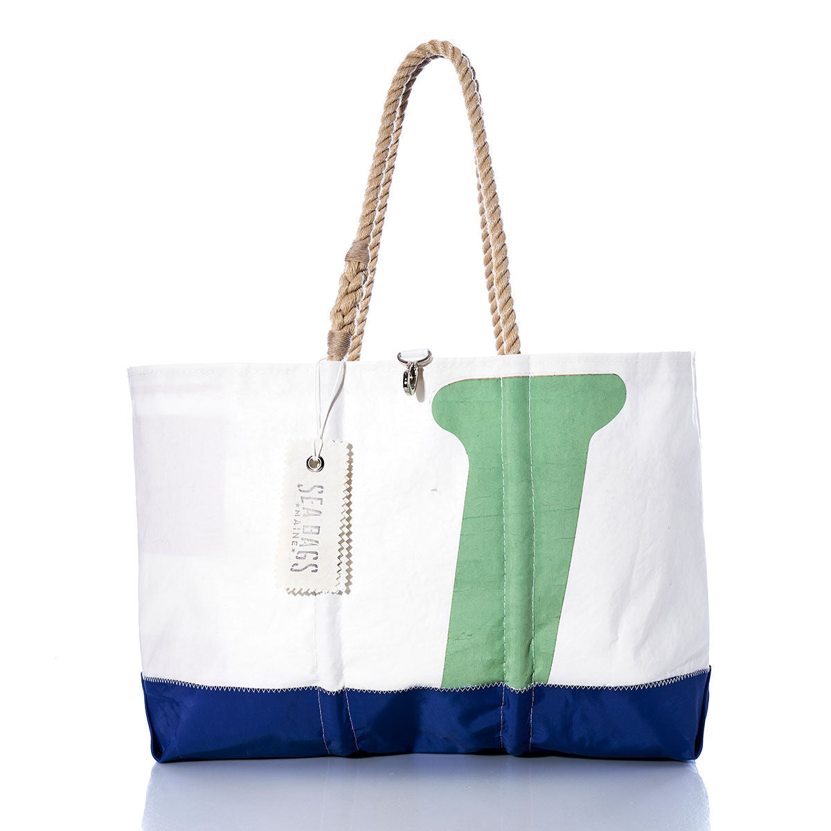 Vintage J100 Ogunquit Beach Tote Handmade in Maine from Recycled Sails