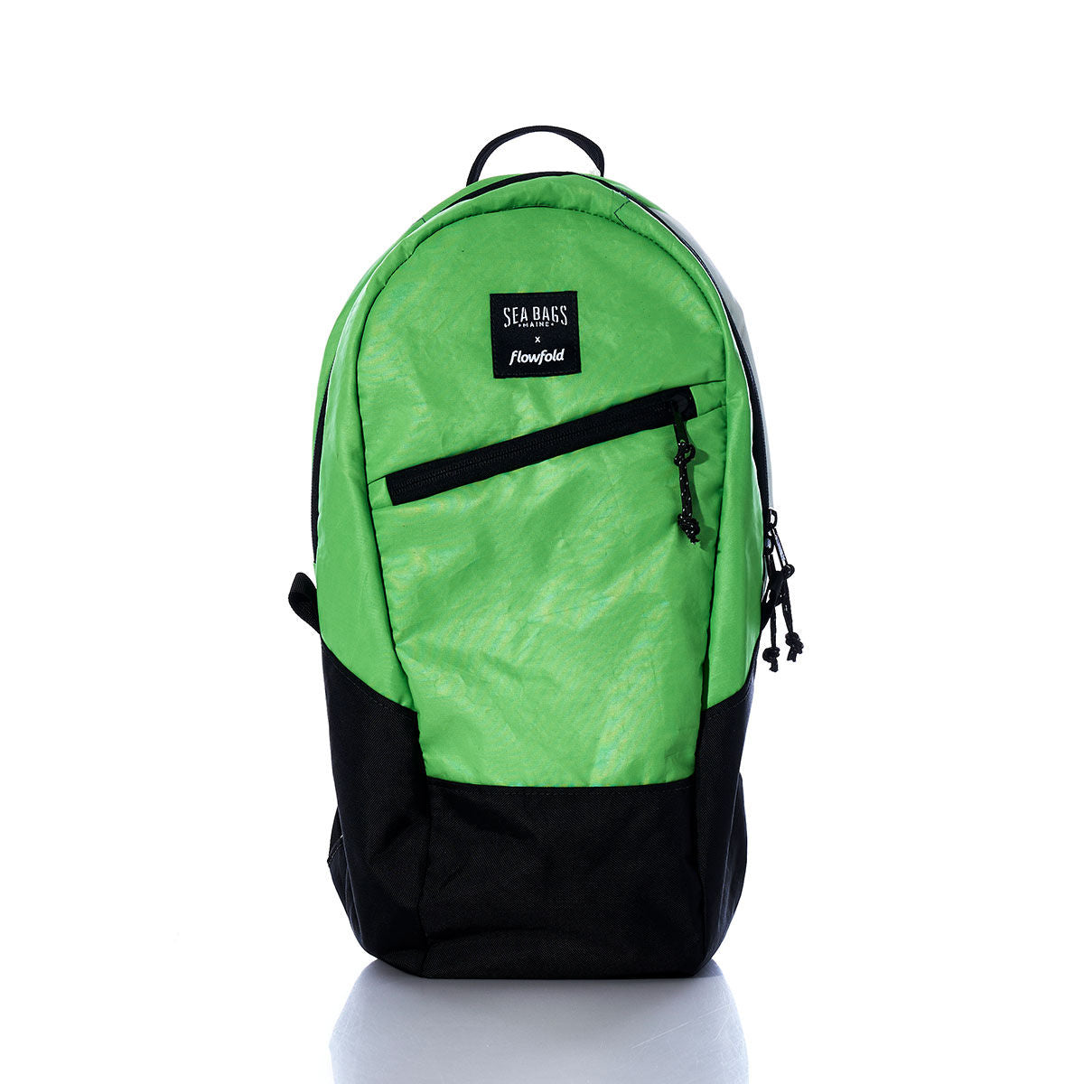 Vintage Green Crew Backpack Handmade in Maine from Recycled Sails