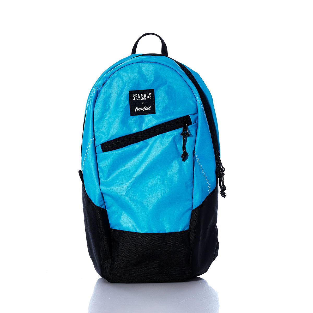 Vintage Blue Crew Backpack Handmade in Maine from Recycled Sails