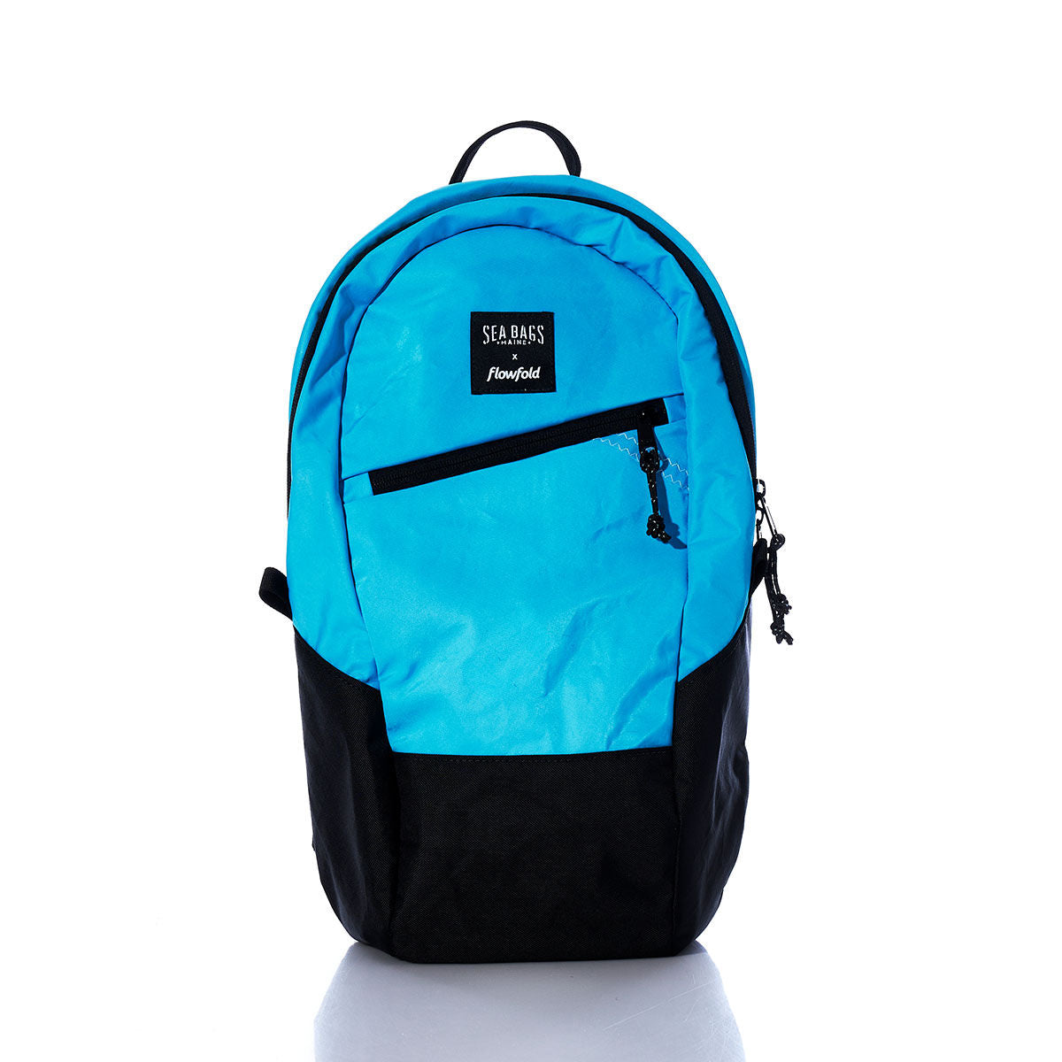 Vintage Blue Crew Backpack Handmade in Maine from Recycled Sails