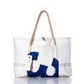 Vintage Blue 30 Wharf Tote Handmade in Maine from Recycled Sails