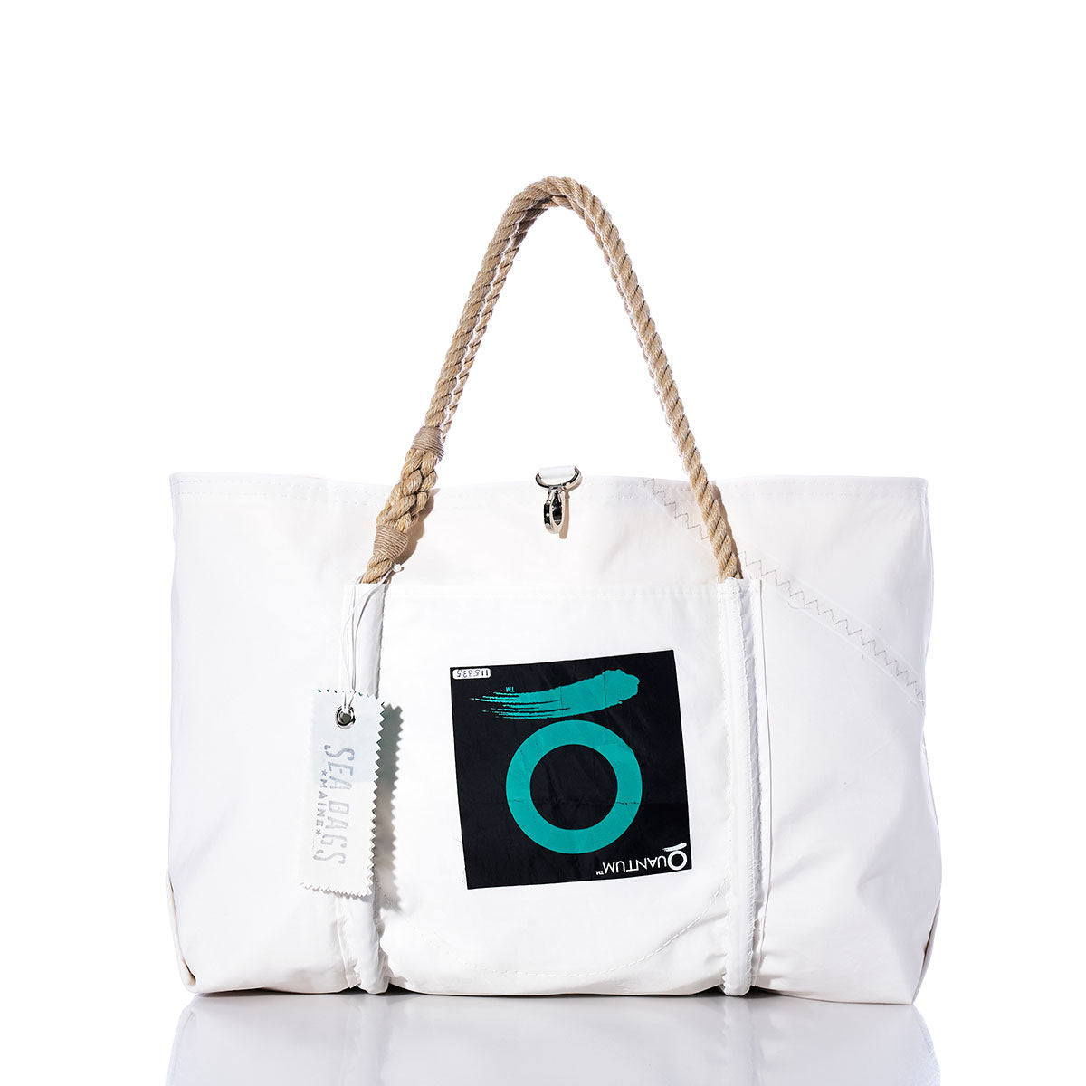 Vintage Quantum Wharf Tote Handmade in Maine from Recycled Sails