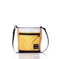 Vintage Yellow Small Voyager Crew Crossbody Handmade in Maine from Recycled Sails