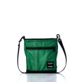 Vintage Green Small Voyager Crew Crossbody Handmade in Maine from Recycled Sails