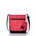 Vintage Red Medium Voyager Crew Crossbody Handmade in Maine from Recycled Sails