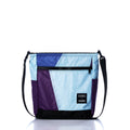 Vintage Blue and Purple Medium Voyager Crew Crossbody Handmade in Maine from Recycled Sails