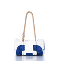 Vintage Blue 31 Baguette Bag Handmade in Maine from Recycled Sails