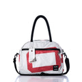Vintage Red 0 Essential Weekender Travel Bag Handmade in Maine from Recycled Sails