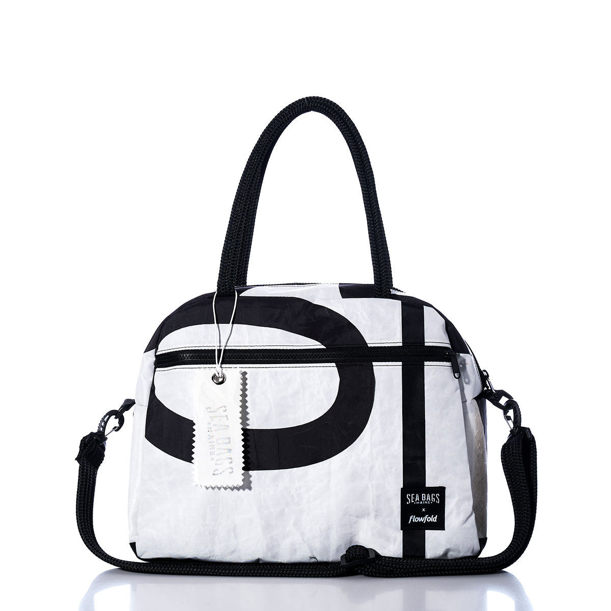 Vintage Black 0 Essential Weekender Travel Bag Handmade in Maine from Recycled Sails