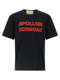 Valentino Garavani Apollon/Dyonisos Print T-Shirt — Black