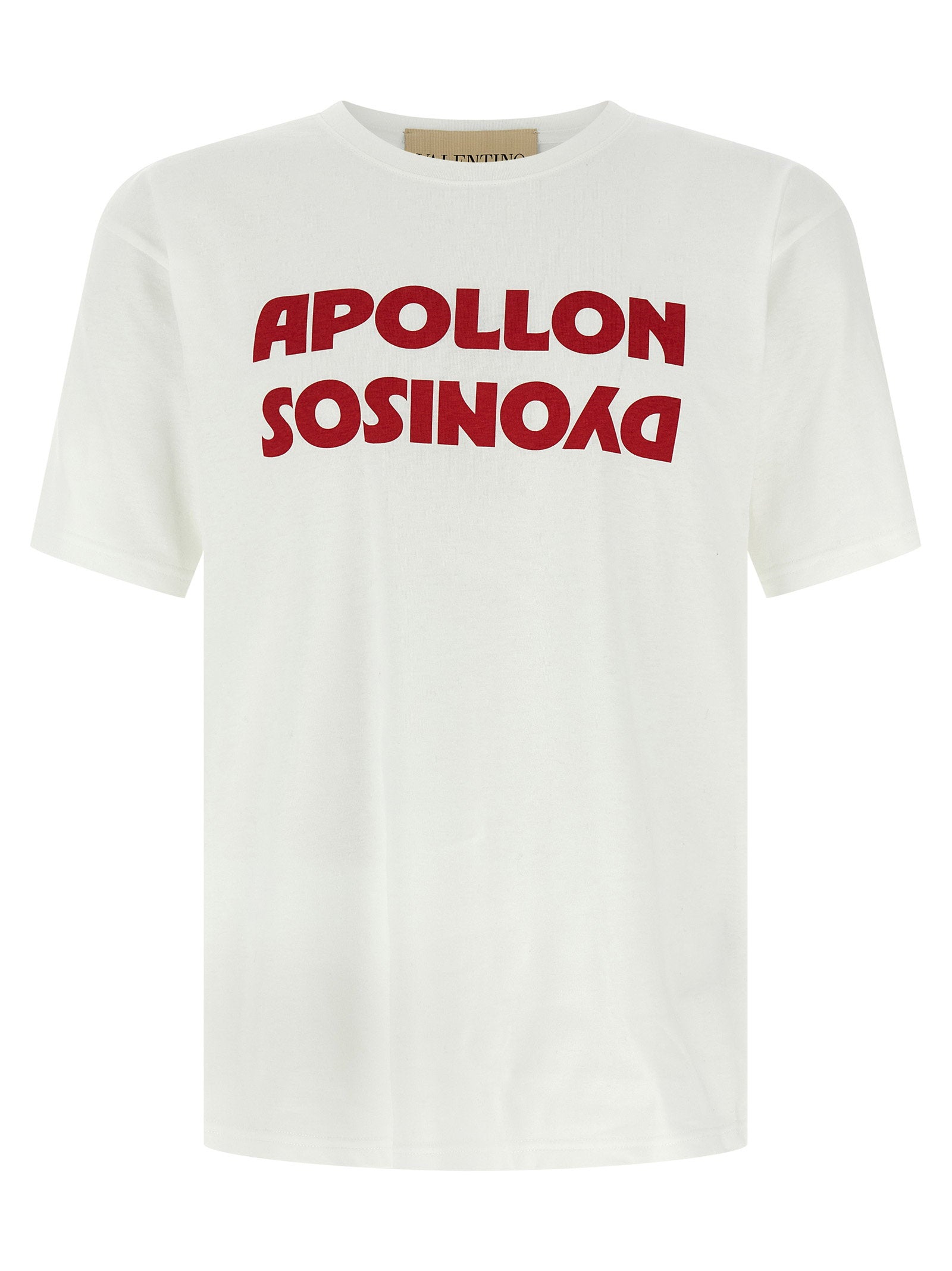 Camiseta de algodón Valentino Garavani con estampado del logo - Blanca