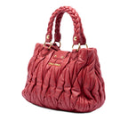 Matelasse Lux Lambskin Bauletto Aperto Satchel