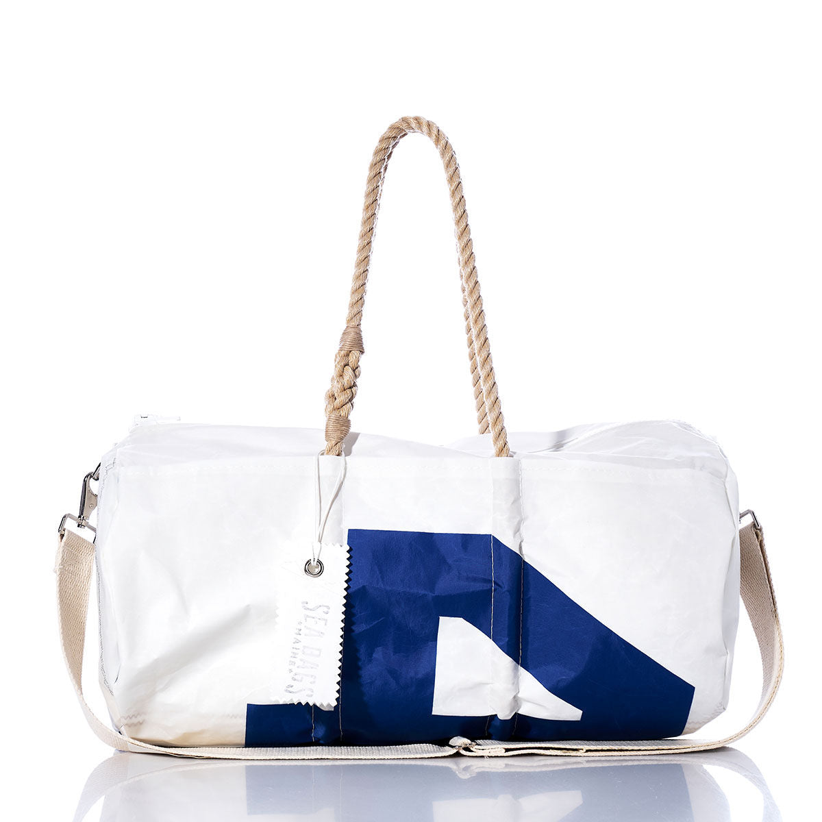 Vintage Blue 4 Duffel Handmade in Maine from Recycled Sails
