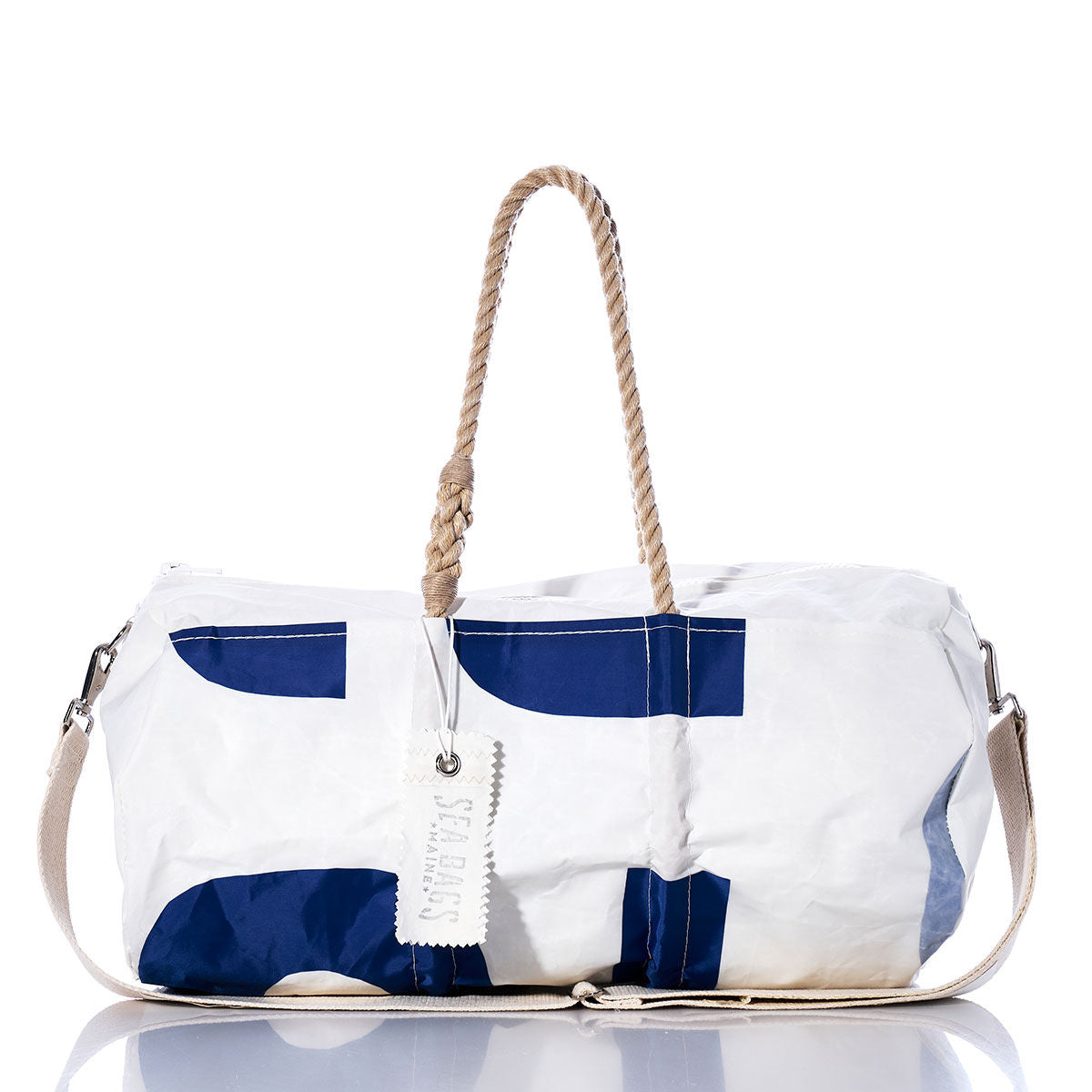 Vintage Blue 12 Duffel Handmade in Maine from Recycled Sails