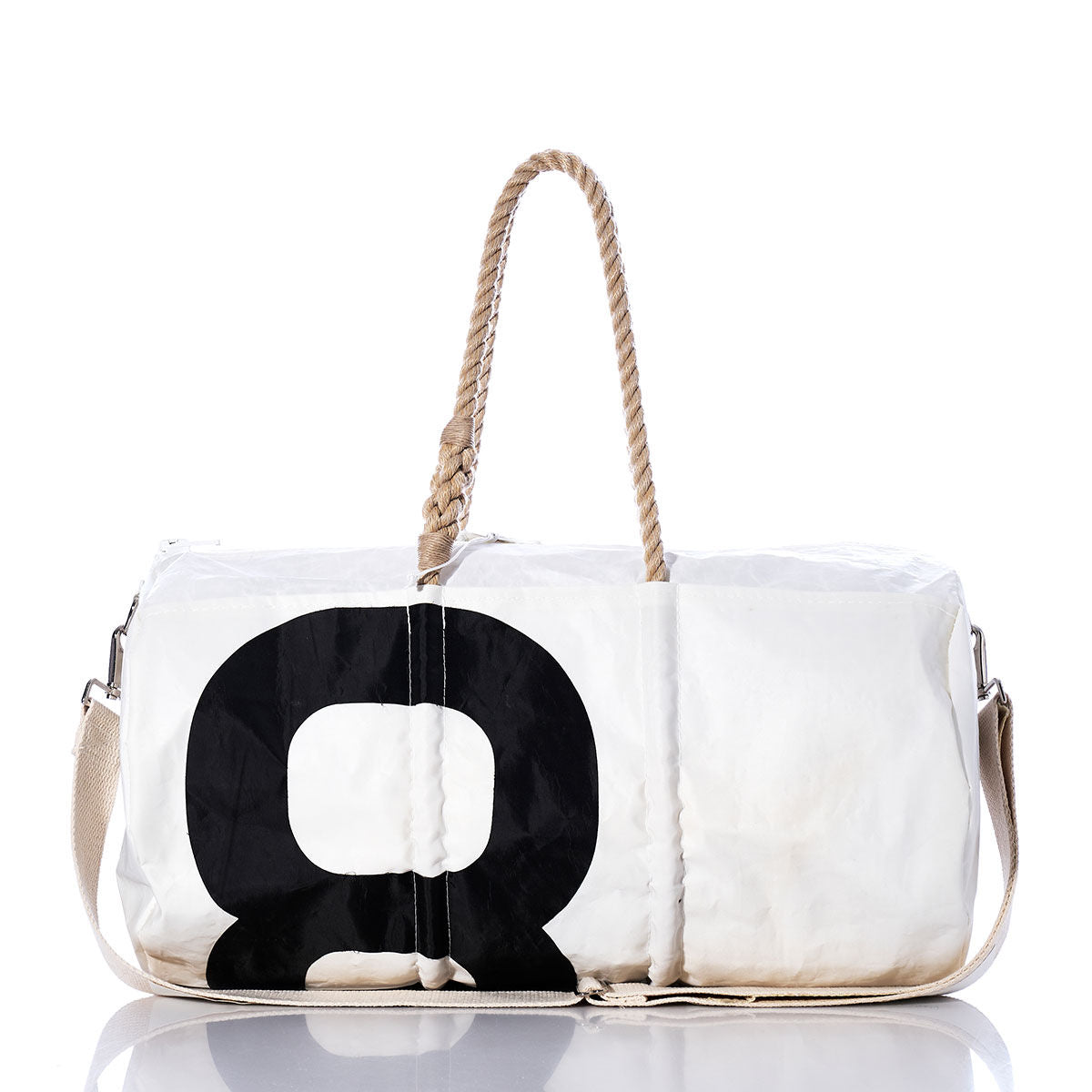 Vintage Black 8 Duffel Handmade in Maine from Recycled Sails