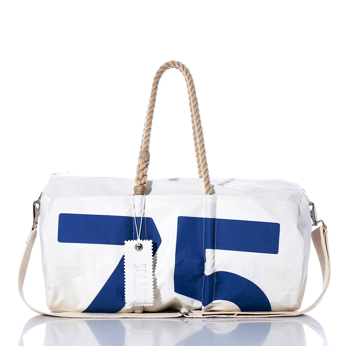 Vintage Blue 75 Duffel Handmade in Maine from Recycled Sails
