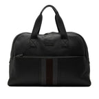 Web Leather Travel Bag