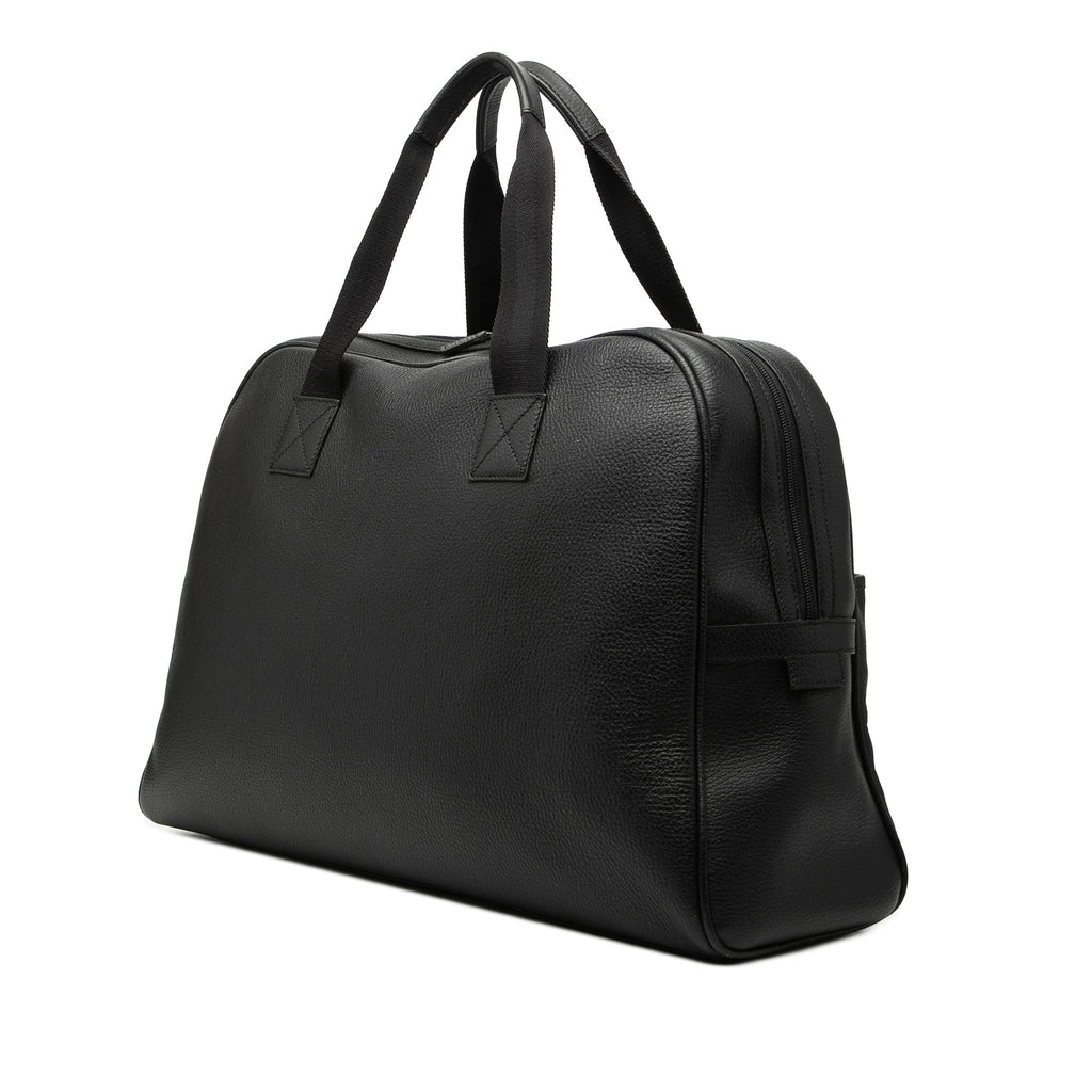 Web Leather Travel Bag