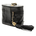 Quilted Lambskin Tassel Vanity Case with Chain
