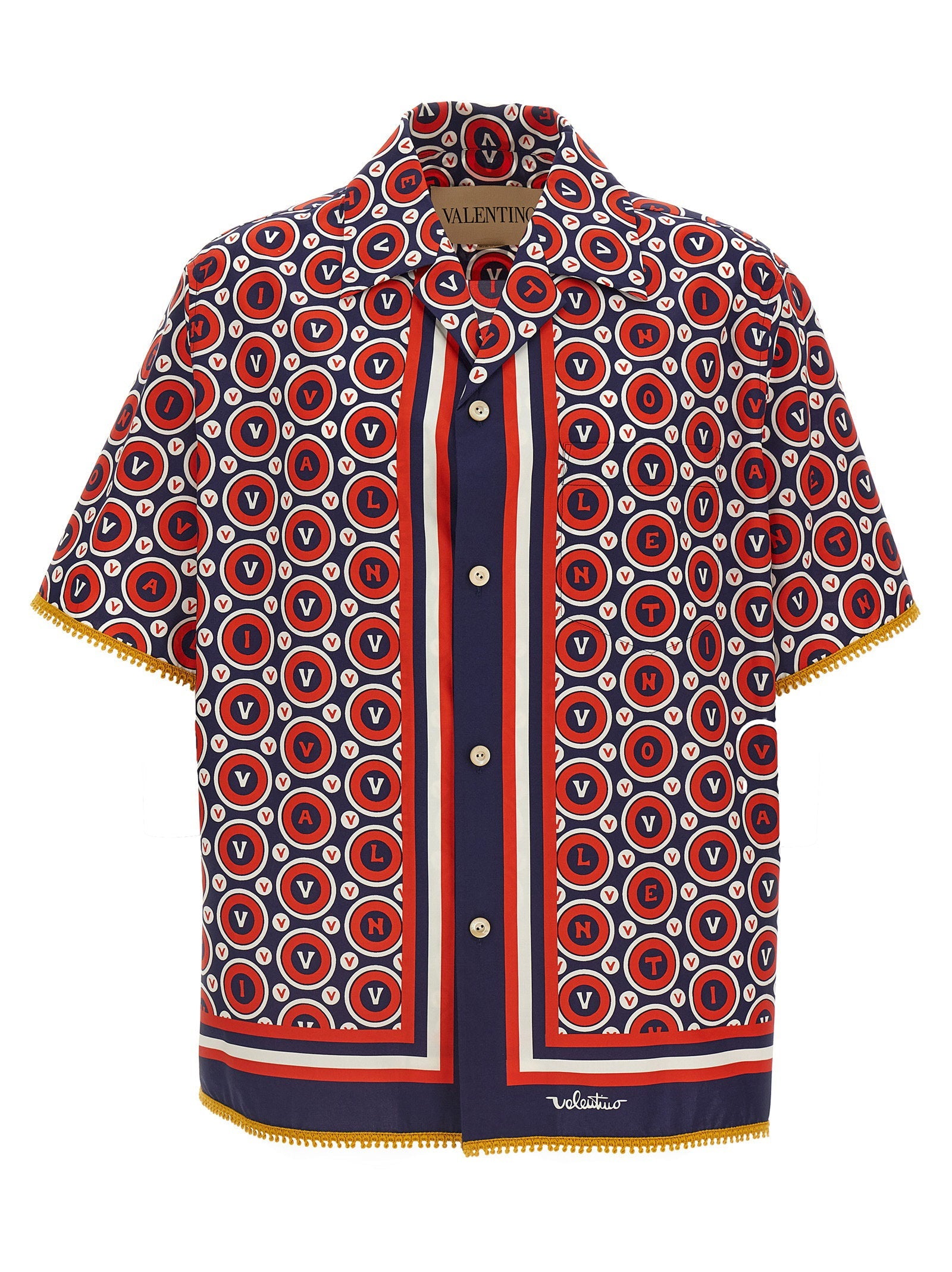Valentino Garavani Bulles Royales Shirt — Red