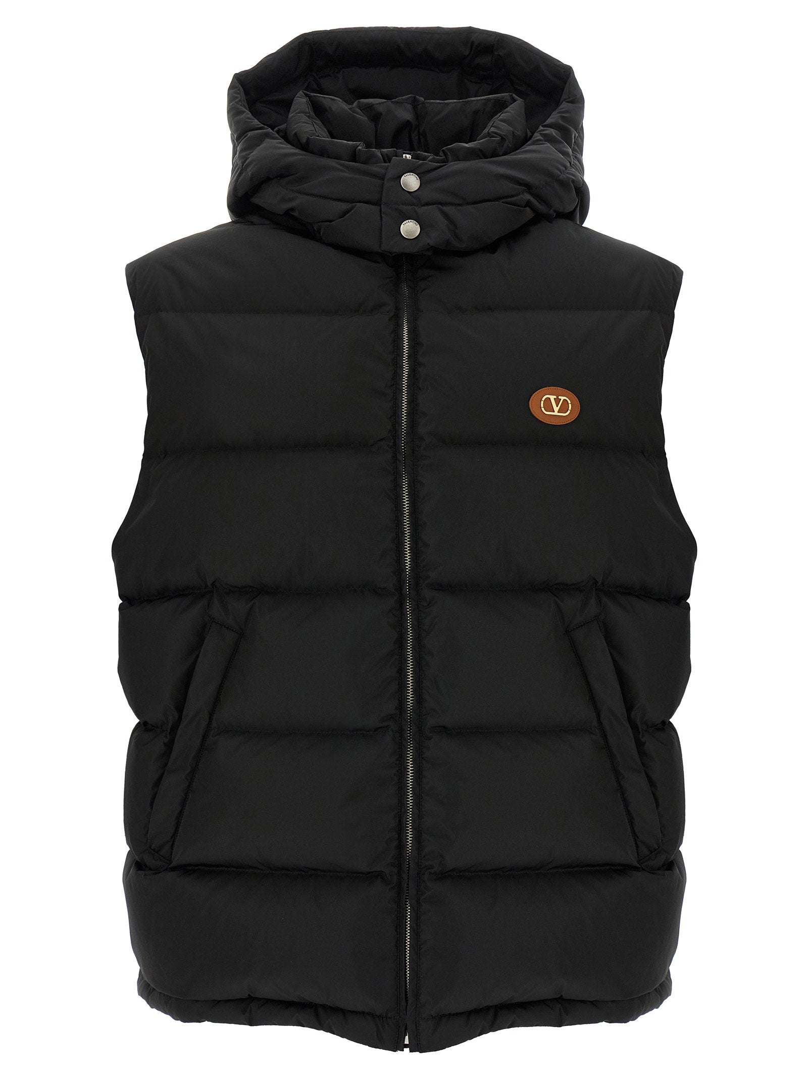 Valentino Garavani Padded Vlogo Signature Vest — Black