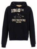 Valentino Garavani Chez Valentino Graphic Print Hoodie — Black