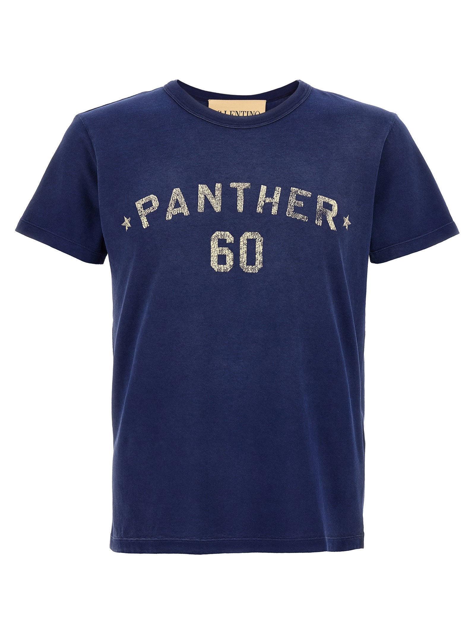 Valentino Garavani Logo-Embroidered Cotton Jersey T-shirt — Navy