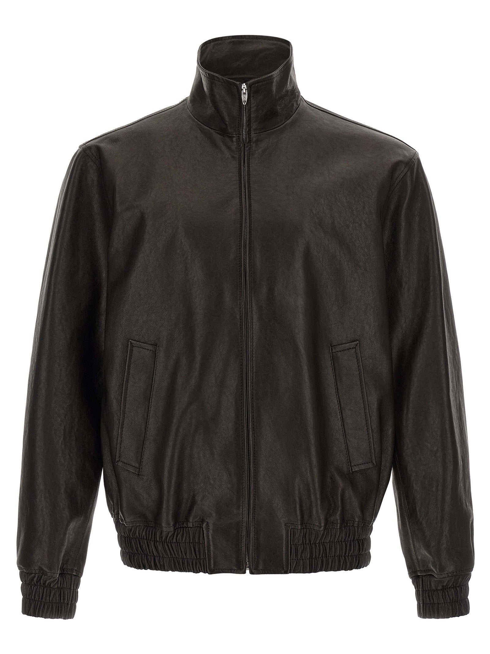 Valentino Garavani Calf Leather Jacket — Black