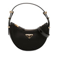 Small Re Nylon and Leather Arque Satchel