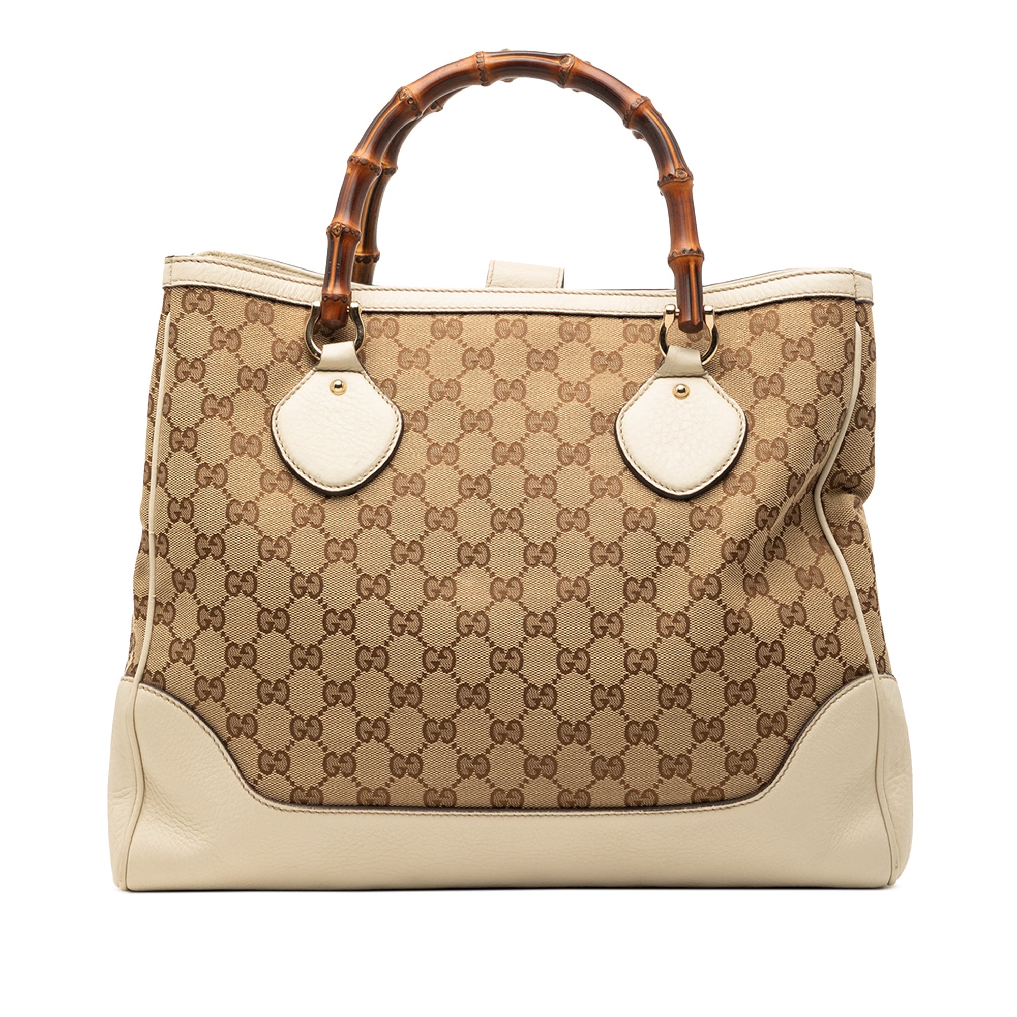 Medium GG Canvas Bamboo Diana Tote