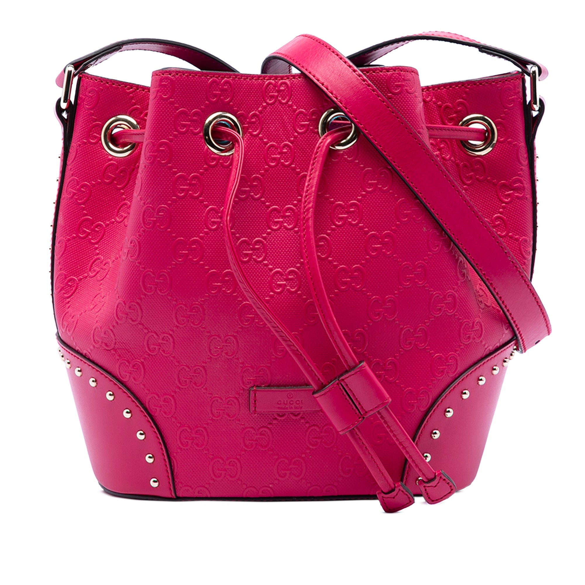 Guccissima Bright Studded Bucket Bag