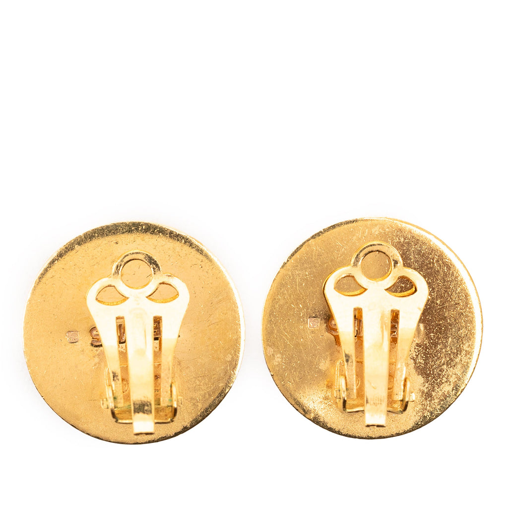 Enamel Clip On Earrings