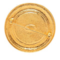 Gold Plated 31 Rue Cambon Round Brooch