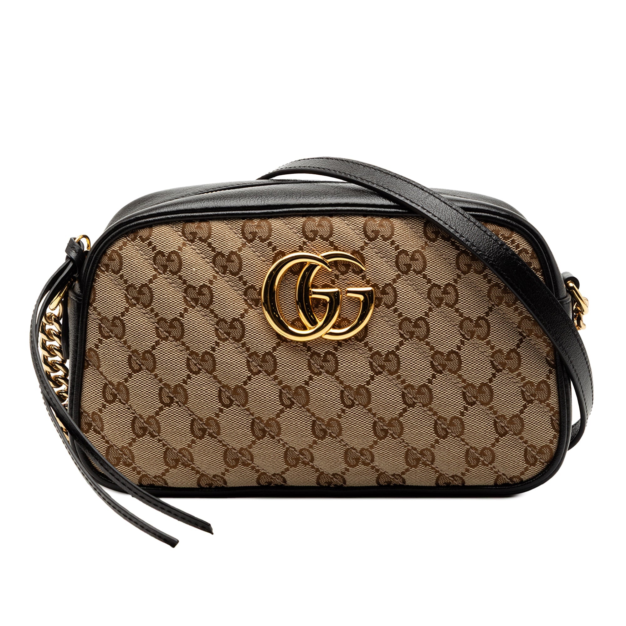 Small GG Marmont Matelasse GG Canvas and Leather Crossbody