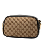 Small GG Marmont Matelasse GG Canvas and Leather Crossbody