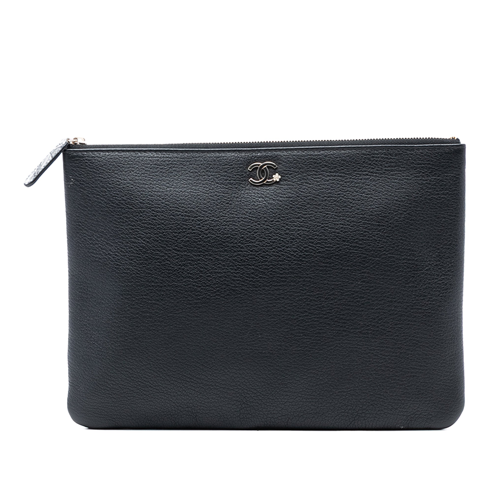 Medium Goatskin Lucky Clover O Case Clutch