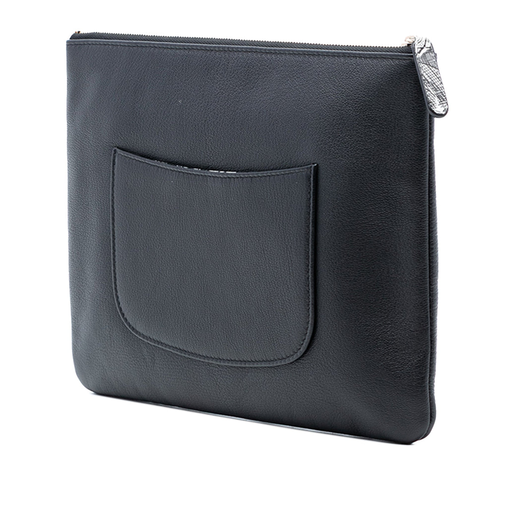 Medium Goatskin Lucky Clover O Case Clutch