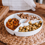 Plato para Snacks de Porcelana Redondo